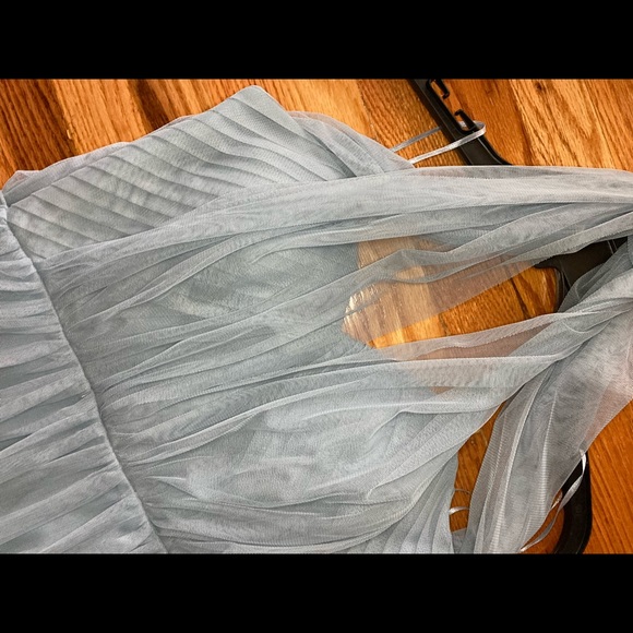 Birdie Grey Bridesmaid Dress Dusty Blue Size Small - Picture 6 of 9